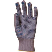 Gants Eurostrong 4380 J13 Polyamide gris picots PVC bleu - Coverguard