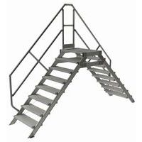 Passerelle fixe inclinaison 45° - Largeur 800 mm - Tubesca-Comabi