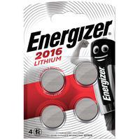 Pile bouton Lithium CR 2016 - Lot de 4 - Energizer