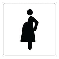 Pictogramme accès prioritaire aux femmes enceintes en PVC