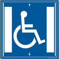 Panneau de signalisation ascenseur pour personnes en situation de handicap