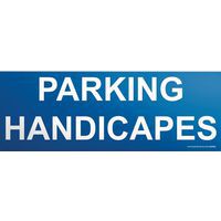 Signalisation parking handicapés