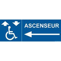 Signalisation handicapé ascenseur flèche gauche