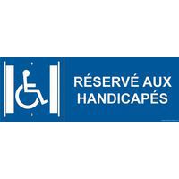 Signalisation ascenseur réservé aux handicapés + picto