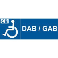 Signalisation DAB/GAB + picto handicapé