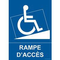 Panneau handicapé rampe d'accès