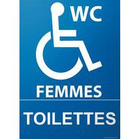 Panneau WC handicapés femmes