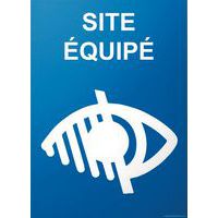 Panneau site équipé handicap visuel