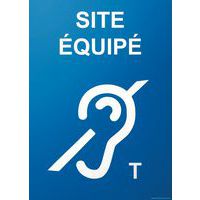 Panneau site équipé handicap auditif T