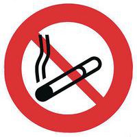 Panneau interdiction carré - Défense de fumer - Aluminium