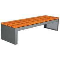 Banquette NEMOURS 196 cm bois/acier