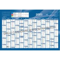 Calendrier annuel horizontal - 65 x 43 cm - Année 2025 - Quo Vadis