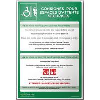 Panneau consignes EAS en PVC