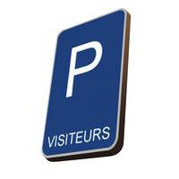 Panneau parking visiteurs