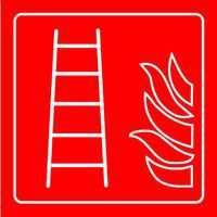 Plaque pictogramme Echelle Incendie