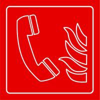 Plaque pictogramme Téléphone Alarme Incendie