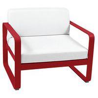 Fauteuil Bellevie coussins blanc grisé Fermob