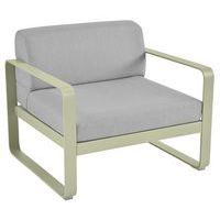 Fauteuil Bellevie coussins gris flanelle Fermob