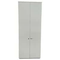 Armoire monobloc d'occasion à portes battantes blanche H 200 cm