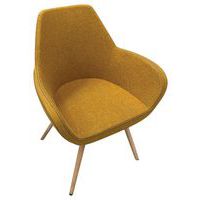 Chaise d'accueil d'occasion jaune foncé - Eol