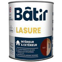 Lasure pour bois longue durée intérieur/extérieur teck - Batir