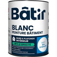 Peinture à haut pouvoir couvrant pour intérieur - Mat - Batir