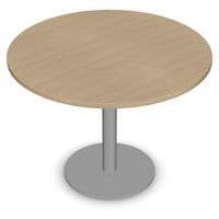 Table ronde chêne blanchi Misao 100 cm - Manutan Expert