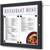 Porte menu mural extérieur LED - Format paysage - Showdown Displays