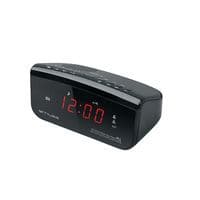 Radio-réveil double alarme MUSE noir - m12cr