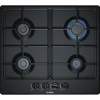 Table de cuisson gaz BOSCH - PGP6B6B80 - L.58.2 cm-noir