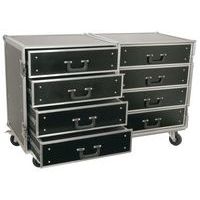 Flightcase avec 8 tiroirs PD-FA4 Power Dynamics