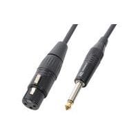 Cordon XLR femelle / jack 6,35 mono Power Dynamics