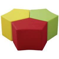 Lot de 3 poufs Arpège coloris panachés - Manutan Expert