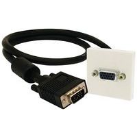 Plastron VGA pour encastrement de prise Erard D3C