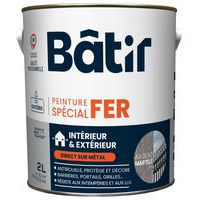 Peinture antirouille spécial fer martelé Brillant -2 L - Batir