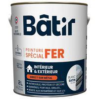 Peinture antirouille spécial fer Satin - 2 L - Batir