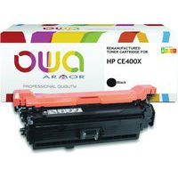 Toner remanufacturé HP CE400X - Noir - OWA