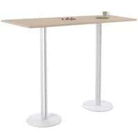 Table Roxane 2 pieds piètement 2 tubes 140x40 cm