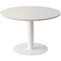 Table de réunion ronde Ø 115 cm Easy Office plateau Blanc Paperflow