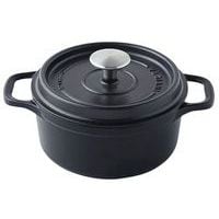 cocotte en fonte ronde 26 cm -INVICTA- Noire