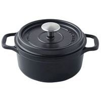 Cocotte en fonte ronde 28 cm -INVICTA- Noire