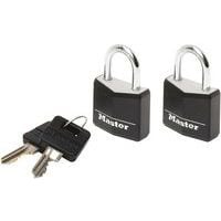 Cadenas à clés en aluminium massif - Lot de 2 - Master Lock