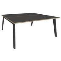 Bureau double bench Steel Graphite pied carbone Simmob