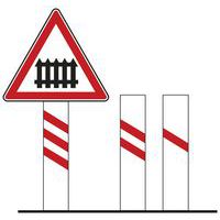 Panneau danger passage à niveau A7 bis