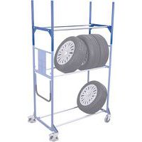 Rehausse pour rack à pneus et chariot pour pneus