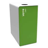 Borne de tri 2x20L - Cubatri - Verre - Vert - Rossignol