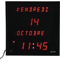 Horloge à date digitale multi-langues Orium