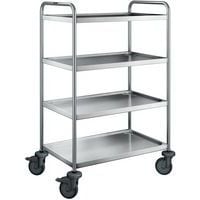 Chariot de service SW 8 x 5-4 avec roues en plastique_Blanco