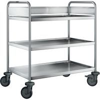 Chariot de débarrassage ARW 9 x 6-3 avec roues en plastique_Blanco