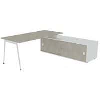 Bureau avec plateau 180x80 cm Solal - Quadrifoglio